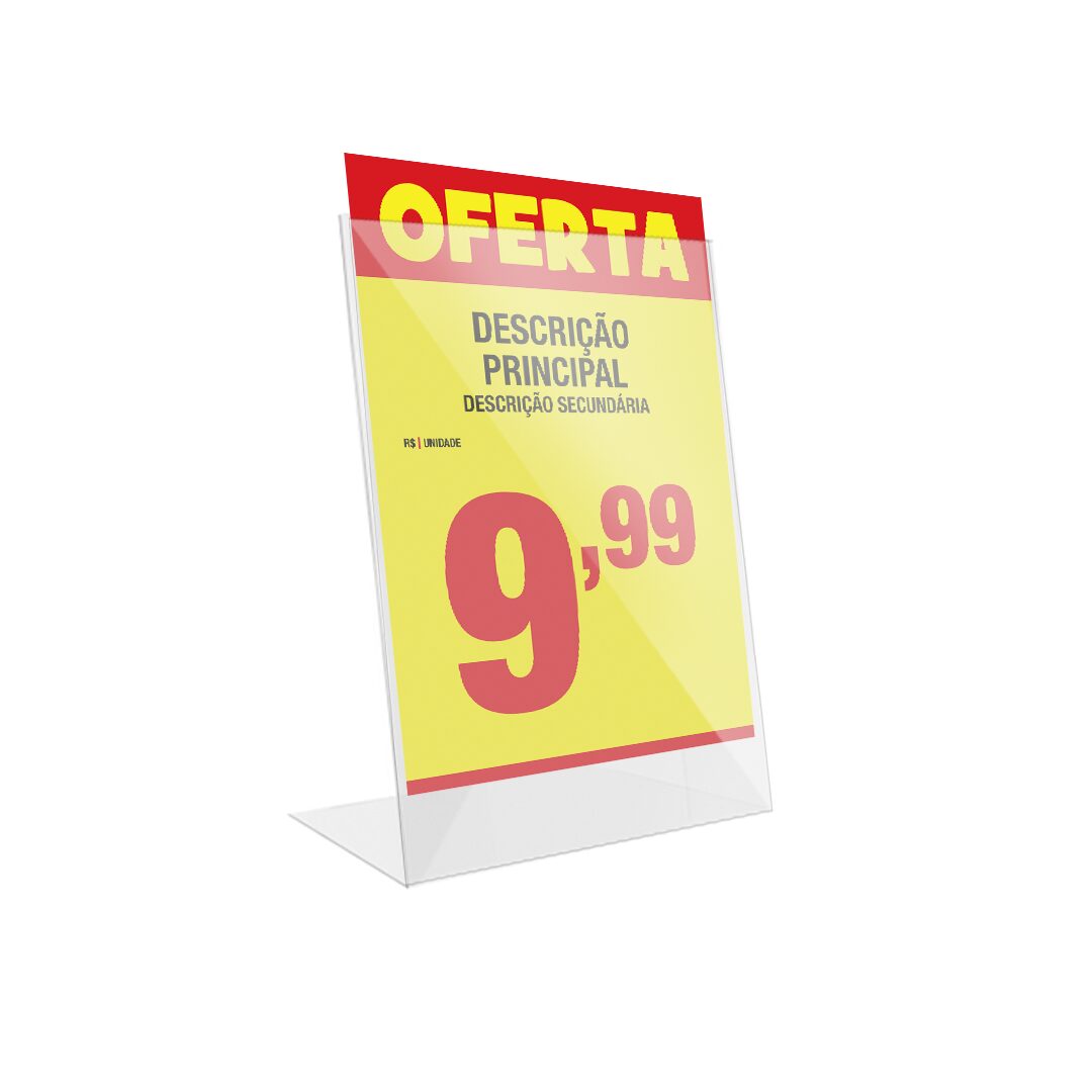 Porta-cartaz Apoio A6 Vertical